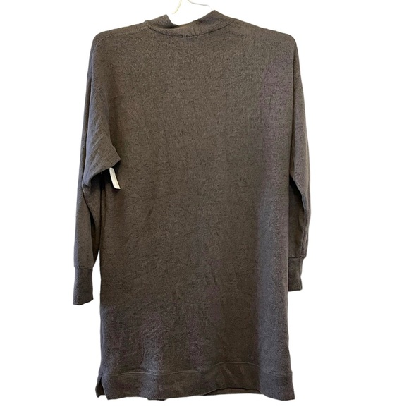 Socialite by Nordstrom Rack Grey Mock Neck Fleece Dress - Picture 2 of 5